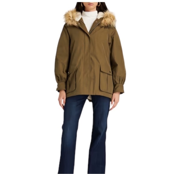 Maje Gabardine Parka green sz 1